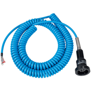 Coiled Grounding Cable with 10-pole truck connector plug